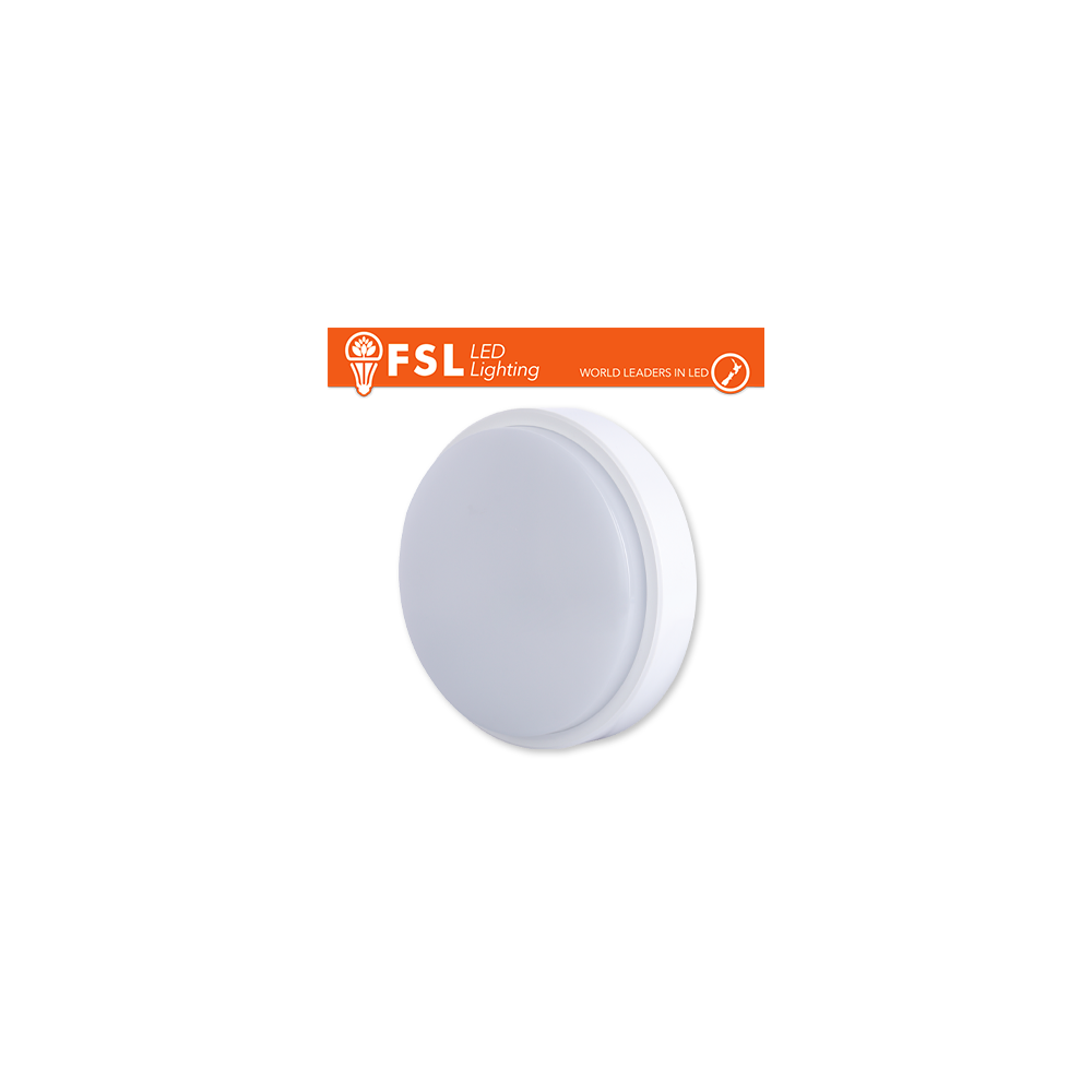 FSL Plafoniera LED rotonda bianca 15W‑3000K IP54