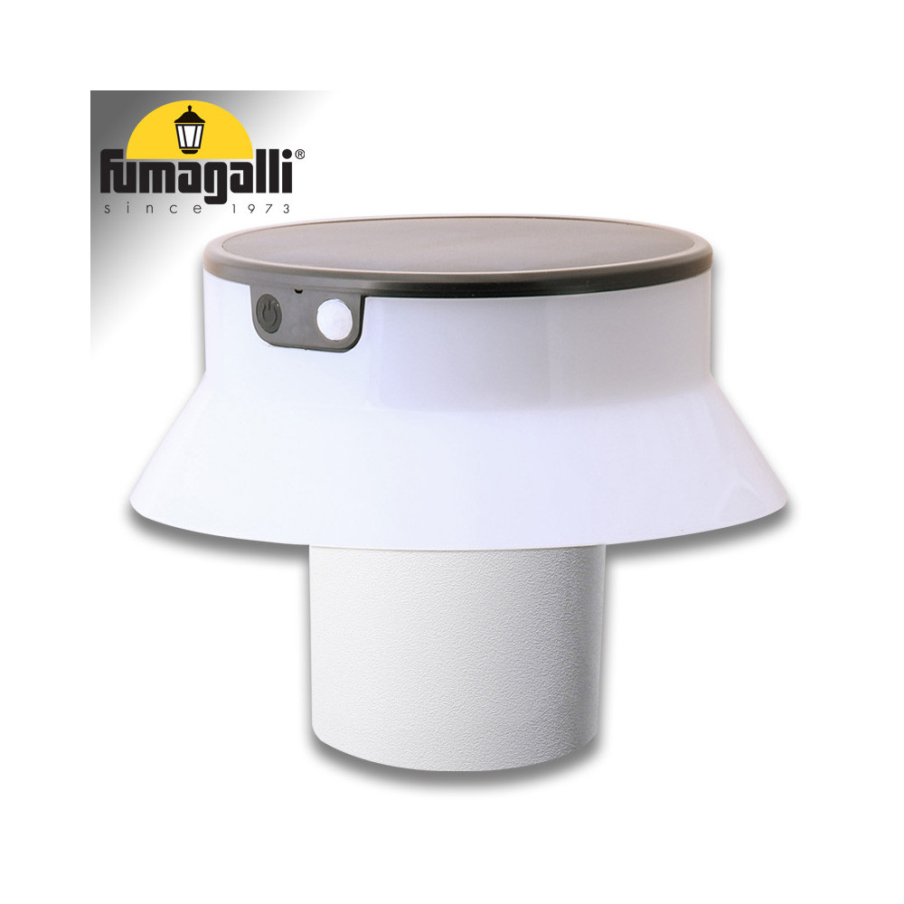 FELICE 200 SPIKE BIANCO SOLAR LED Ø150 PIR CCT SET