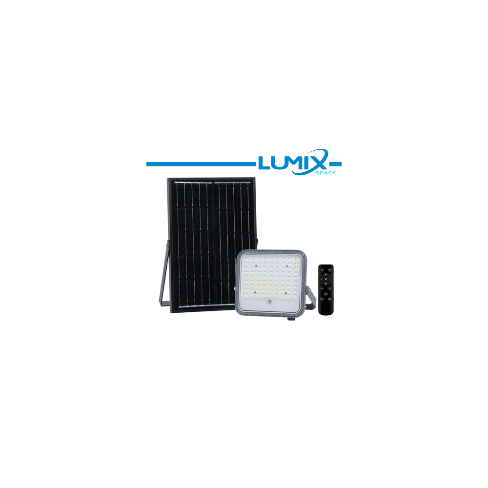 PROIETTORE SOLARE LED 3WHITE 150W + Crepuscolare