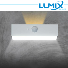Lampada da parete solare LED 2 vie - senza fili con sensore pir