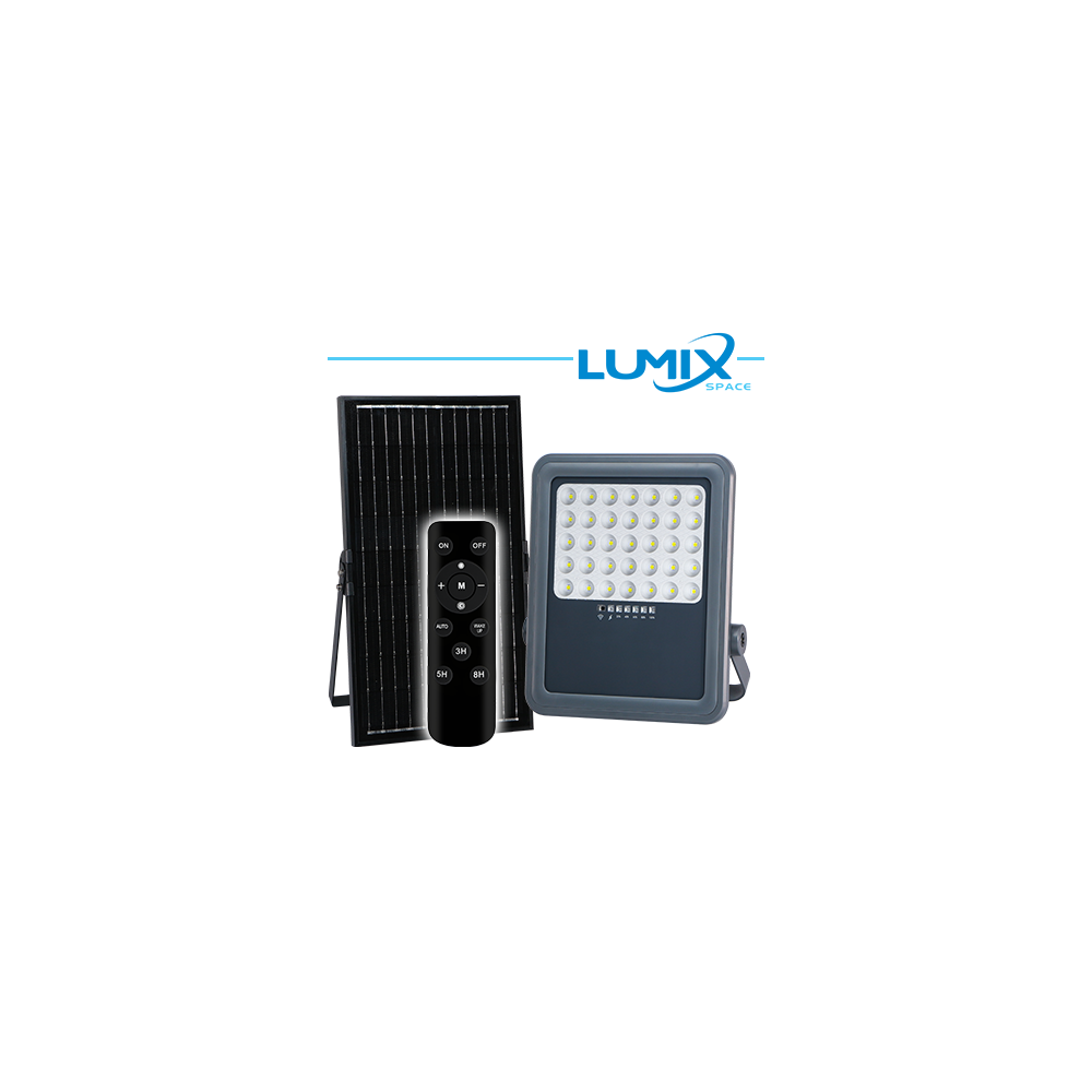 PROIETTORE SOLARE LED 200W + Crepuscolare