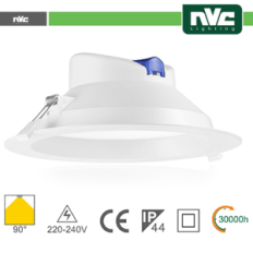 Downlight LED IP44 17W 3000K 1550LM 90º FORO:145-155mm