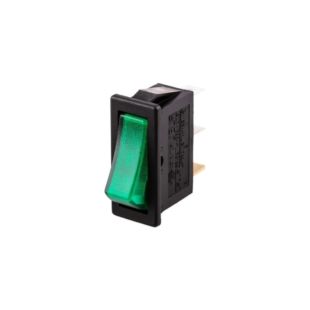 Interruttore luminoso a bilanciere, da incasso, 16A 250V, verde