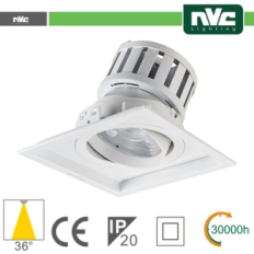 Incasso Multi lampada - 24w(1x24w) 3000k 2140lm superiore a 36° PF95