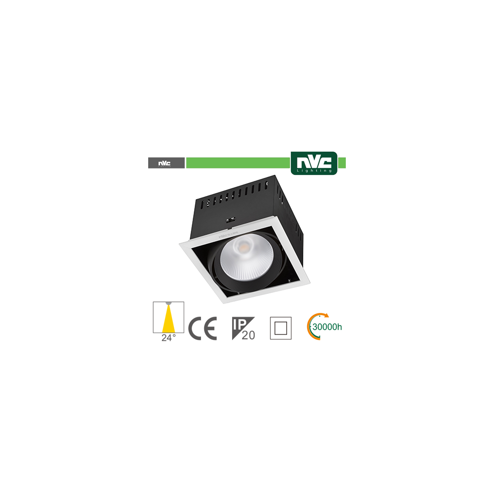 Incasso Multi lampada - 24w(1x24w) 4000k 2100lm superiore a 24° CRI90