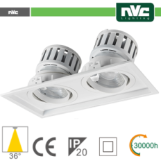 Incasso Multi lampada - 48w(2x24w) 3000k 4270lm superiore a 36° PF95