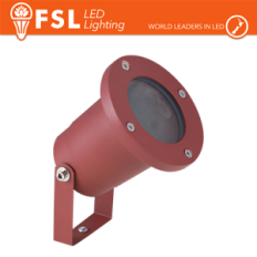 FSL Faretto giardino orientabile picchetto finitura Corten GU10, IP54, corpo metallico, lampadina non inclusa