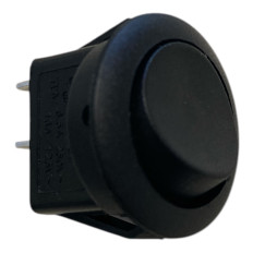 Interruttore a bilanciere unipolare, da incasso, 2 posizioni, 6A 250V, nero