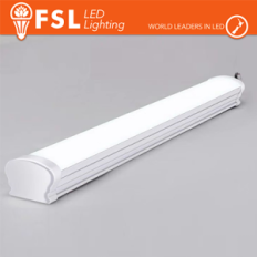 FSL Barra plafoniera LED stagna IP65 9W 4000K, 800lm, 300mm, nuova classe ERP G