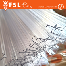 FSL FLPAC1‑ANG2M Copertura trasparente PC per profilo alluminio angolare 2M