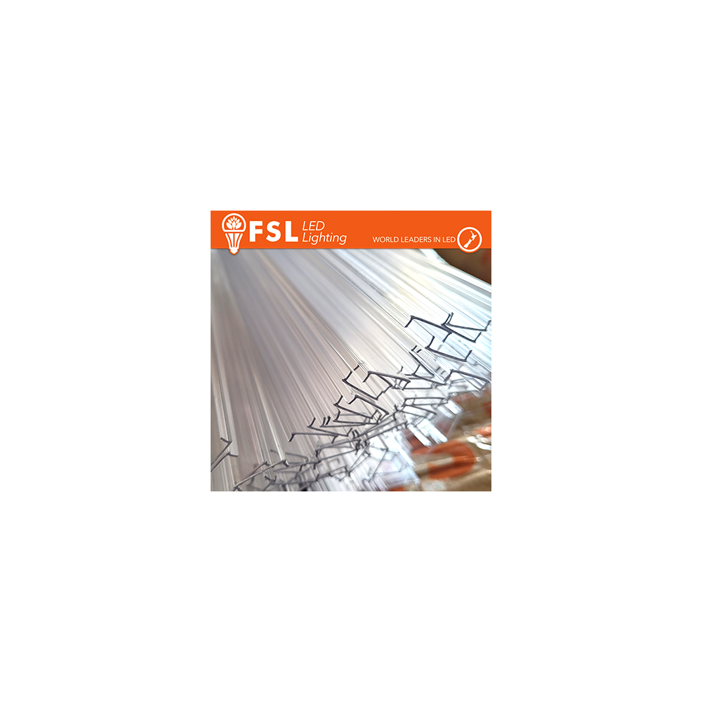 FSL FLPAC1‑ANG2M Copertura trasparente PC per profilo alluminio angolare 2M