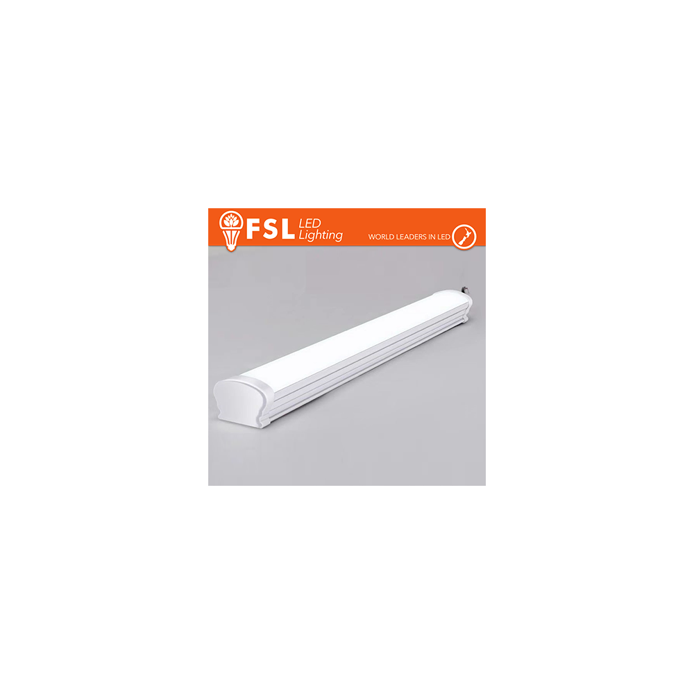 FSL Barra plafoniera LED stagna IP65 18W 4000K, 1350lm, 600mm, nuova classe ERP G