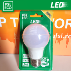 FSL Lampadina LED Goccia A60 Blister 9W 3000K E27, 760lm, angolo 200°, nuova classe ERP F, confezione blister vendita