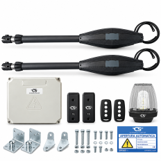 Kit COMPLETO per cancello battente per anta max 4,5 metri 380KG - 230Volt