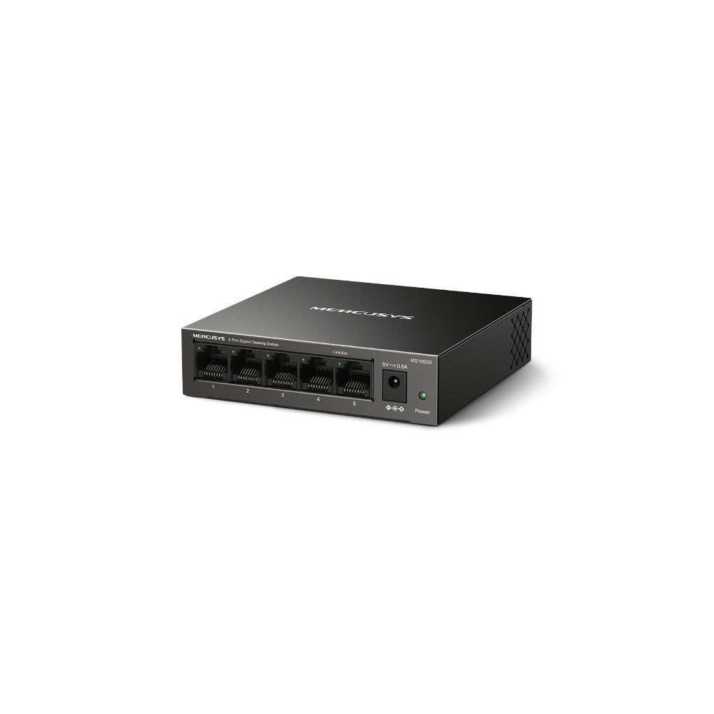 Switch 5-Porte Metallo 10/100/1000Mbps - Mercusys MS105GS