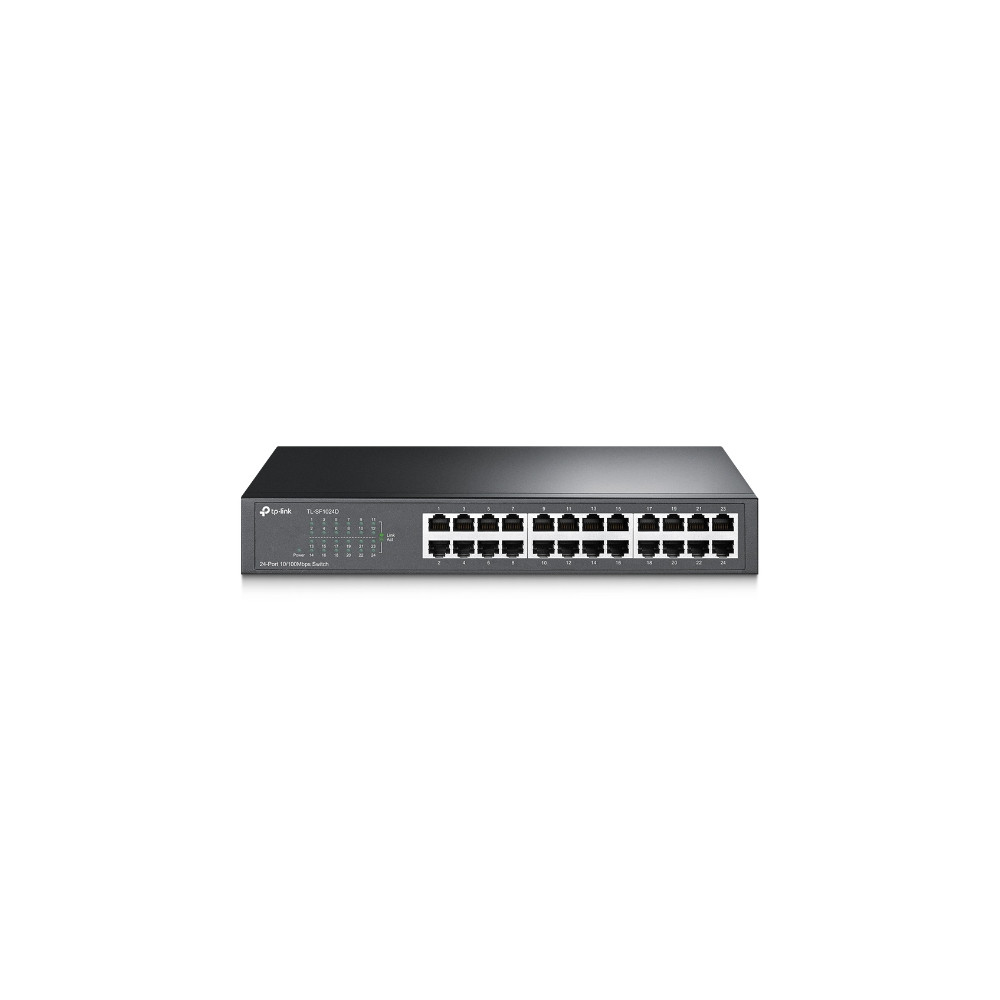 Switch desktop 24 porte 10/100Mbps in acciaio TL-SF1024D