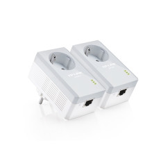 TP-Link Kit 2 powerline con Shuko passante 1 port LAN - TL-PA4010P KIT