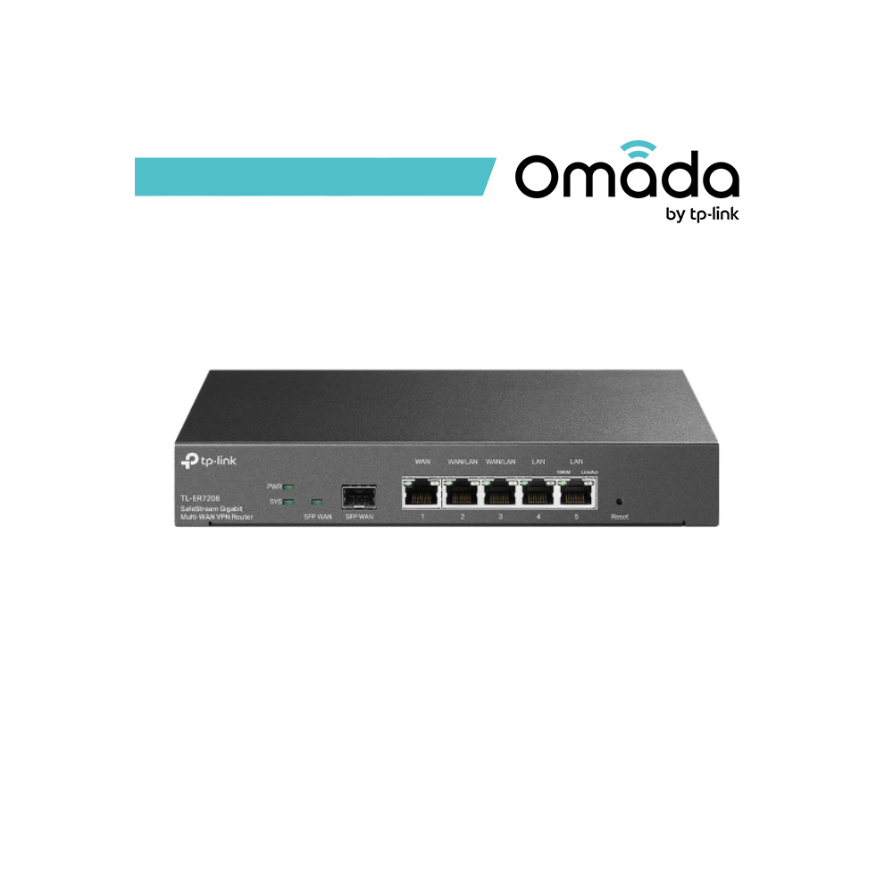 Omada Gateway Router VPN Gigabit Multi-WAN SafeStream - ER7206