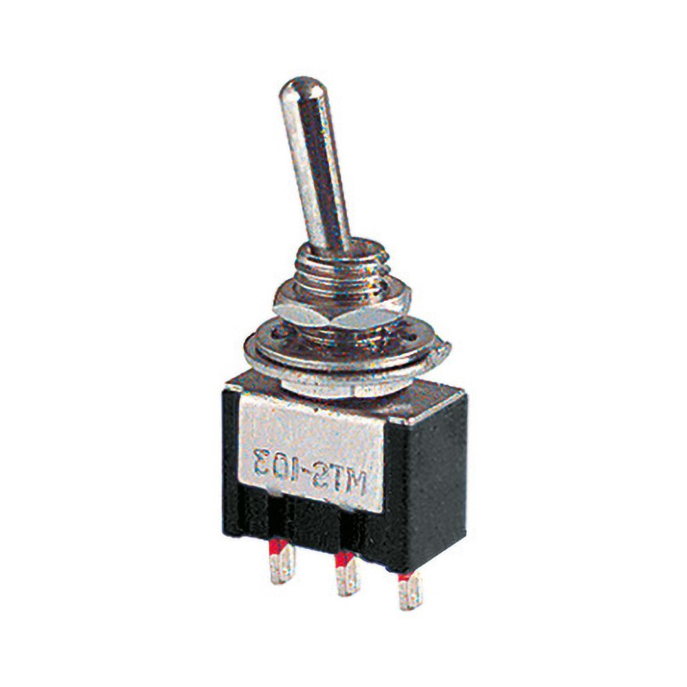 Deviatore Subminiatura 1 scambio 3 posizioni standard, 3A 250Vac