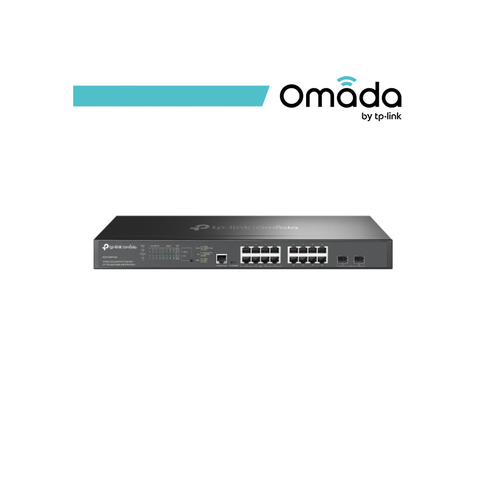 Omada Switch Managed L2+ con 16 Porte 2.5G, 8 PoE+, 2 10GE SFP+ - SG3218XP-M2