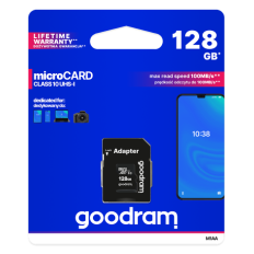 GoodRAM microSD 128GB class 10 UHS I + adapter - retail blister - M1AA-1280R12