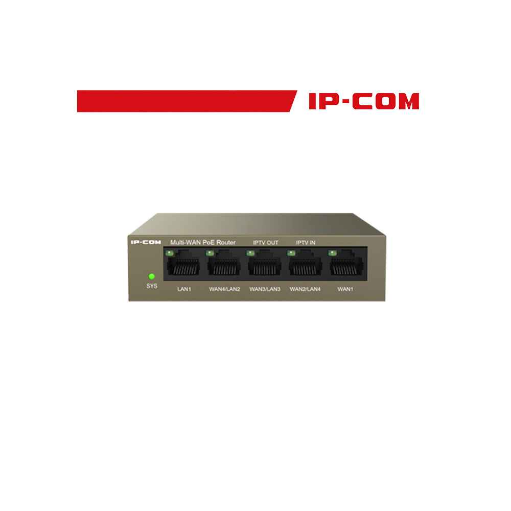 IP-COM Router/AP Controller - 5 porte Cloud Managed PoE, max 4 WAN | M20-PoE
