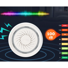 Sirena interna Wireless Smart Tuya, gestione da remoto con smartphone