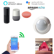 Sensore di movimento PIR Wireless SMART TUYA, a batterie, da interno