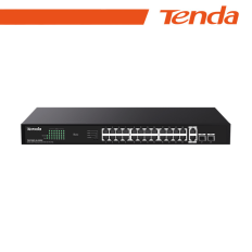 Tenda Switch Gigabit PoE - 28 porte (24 GE PoE + 2 GE + 2 SFP) | TEG1128P-24-250W