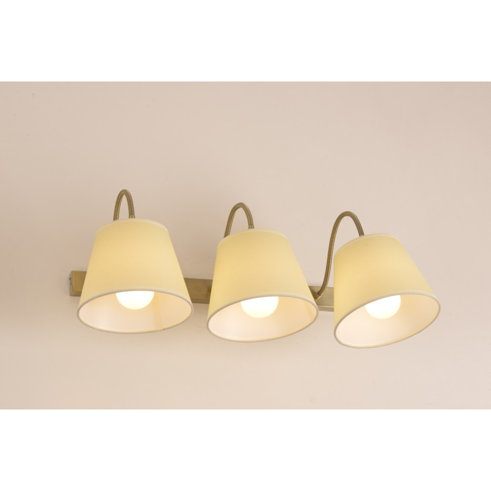 Illuminando FRIDA SOFT 3  brunito, paralume avorio | ELETTROSUD