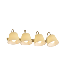 Illuminando FRIDA SOFT 4  brunito, paralume avorio | ELETTROSUD