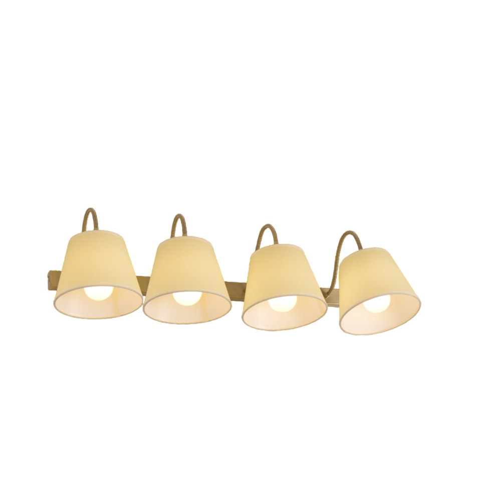 Illuminando FRIDA SOFT 4  brunito, paralume avorio | ELETTROSUD