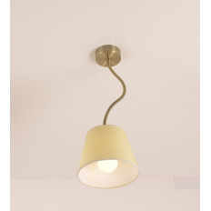 Illuminando FRIDA SOFT 1  brunito, paralume avorio | ELETTROSUD