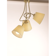 Illuminando FRIDA SOFT 3  brunito, paralume avorio | ELETTROSUD