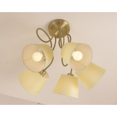 Illuminando FRIDA SOFT 5  brunito, paralume avorio | ELETTROSUD
