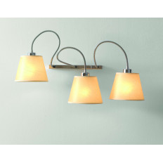 Illuminando SOFT 3  cromo, paralume avorio | ELETTROSUD