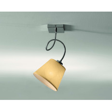 Illuminando SOFT 1  cromo, paralume avorio | ELETTROSUD