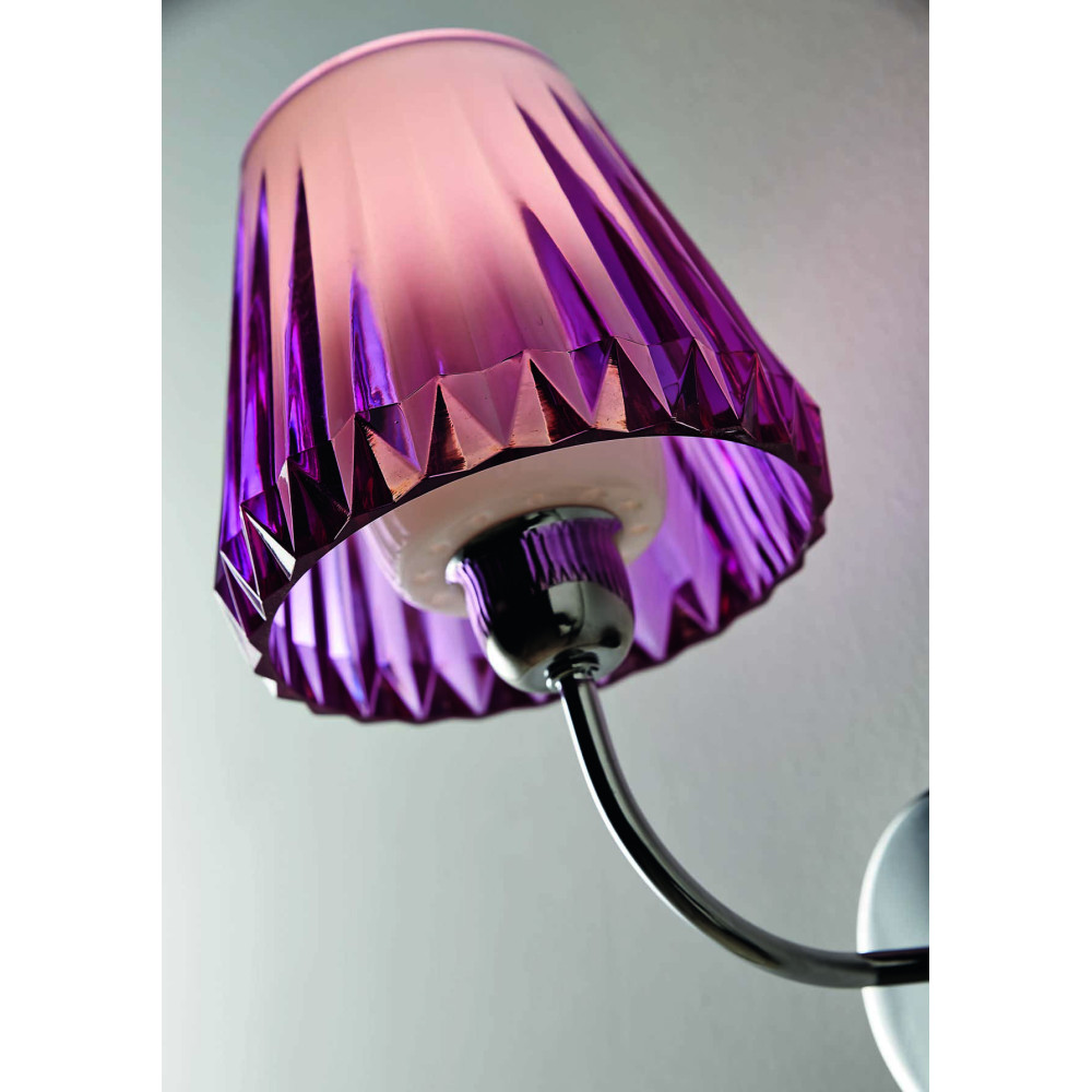 Illuminando GAIA  cromo, diffusore viola | ELETTROSUD