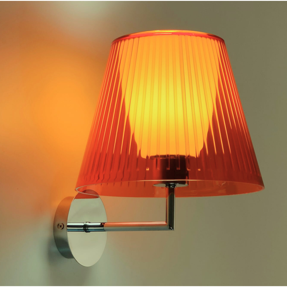 Illuminando JOLLY G  cromo, diffusore arancione | ELETTROSUD