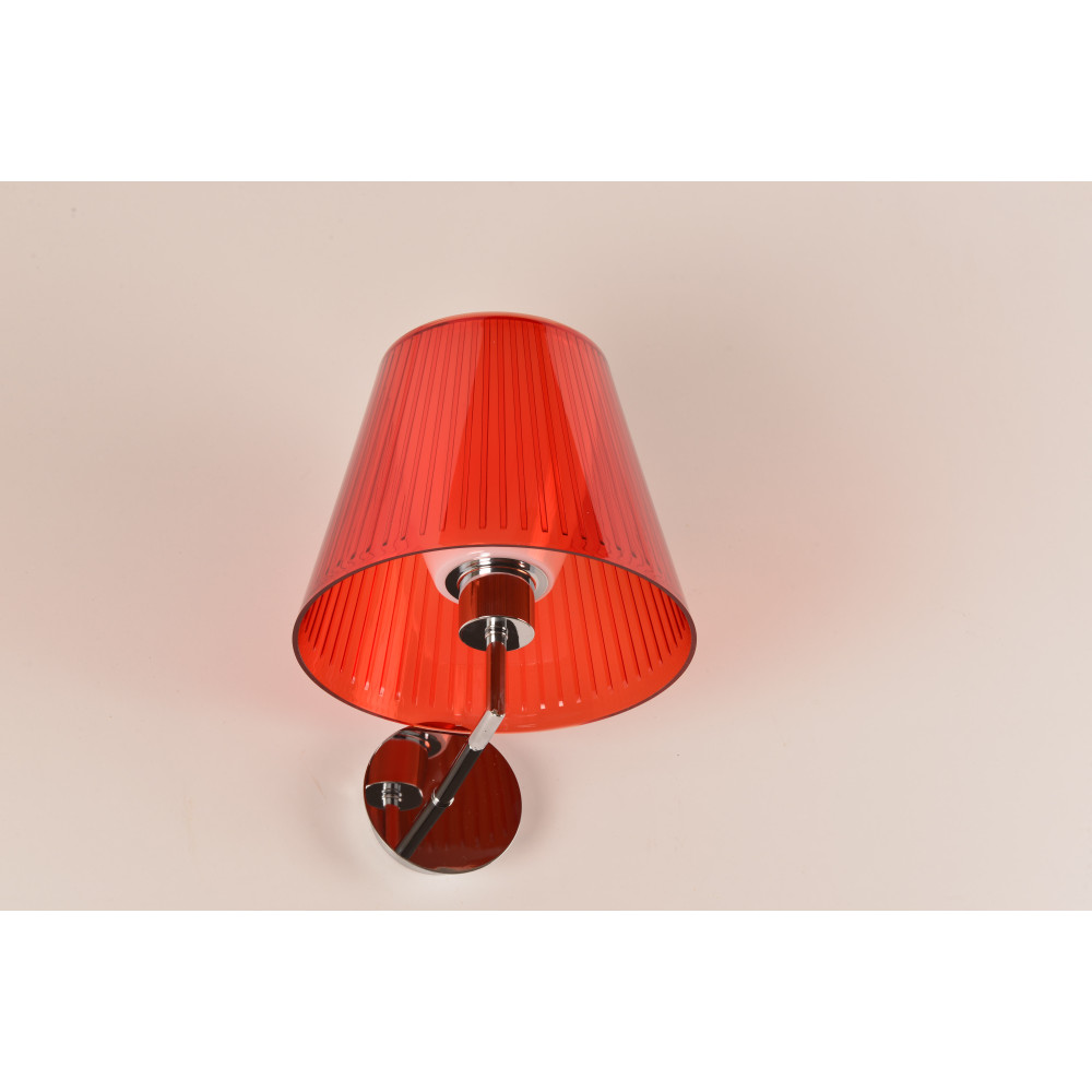Illuminando JOLLY G  cromo, diffusore rosso | ELETTROSUD