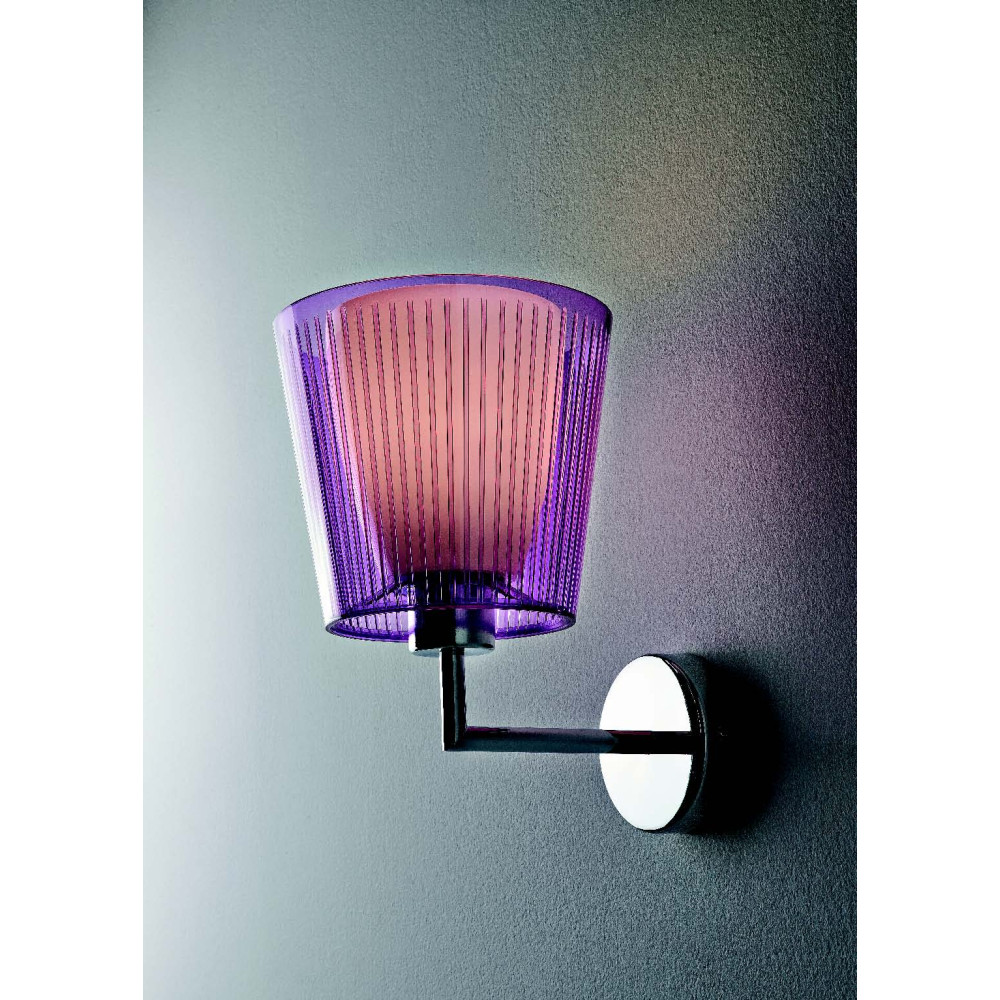 Illuminando JOLLY P  cromo, diffusore viola | ELETTROSUD