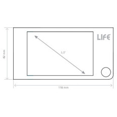 Spioncino digitale con monitor da 3,5"  a colori per porta blindata, visione 120°