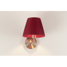 Illuminando PLISSÉ  paralume rosso bordeaux | ELETTROSUD