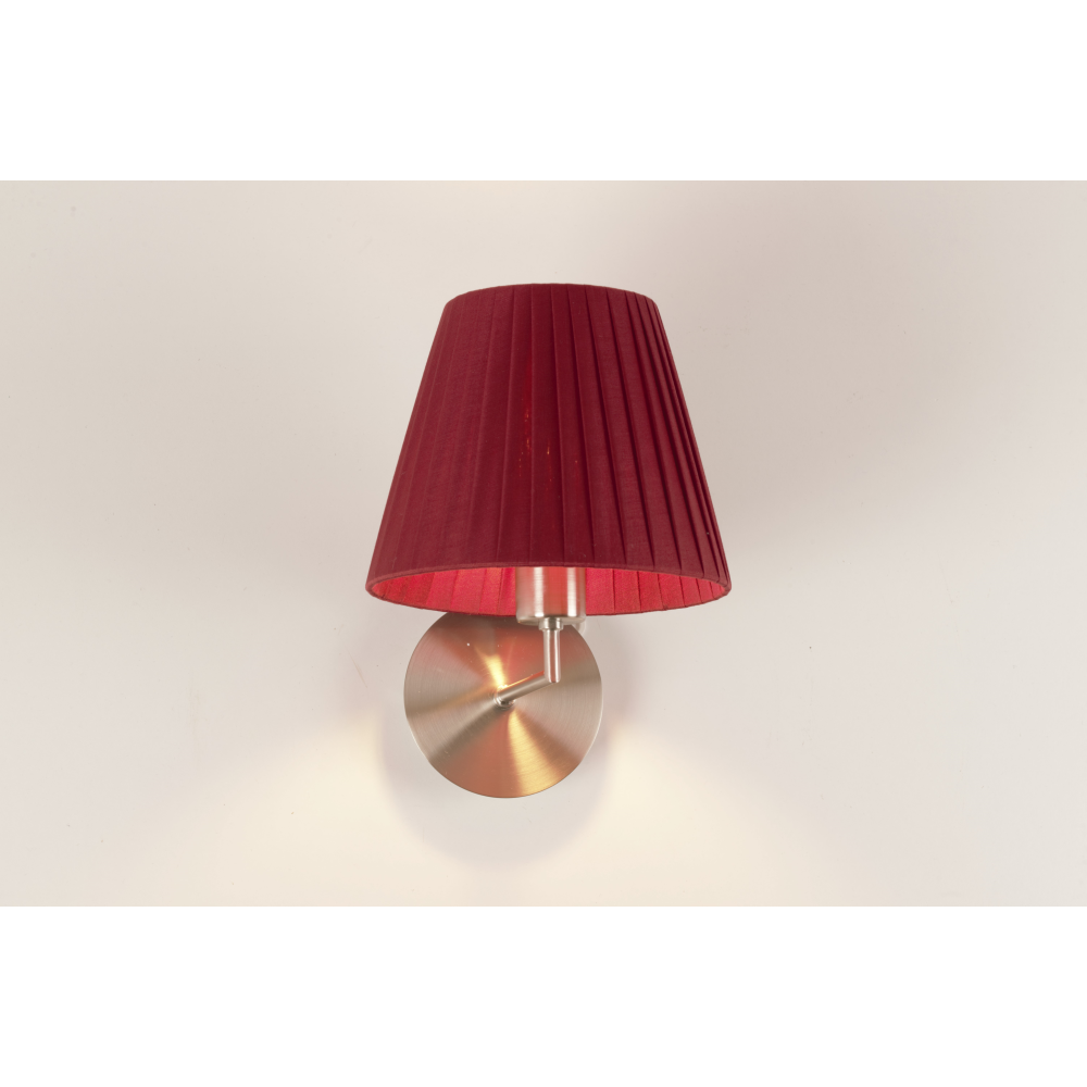 Illuminando PLISSÉ  paralume rosso bordeaux | ELETTROSUD