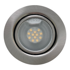 Faretto LED da incasso con vetro protettivo 1.8W - 12V - Ø 55mm - 4000k - INOX