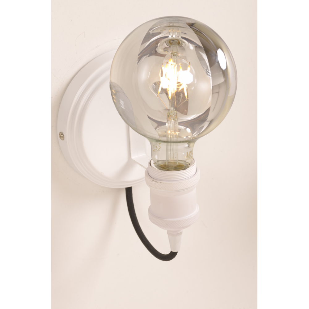 Illuminando TIMIDA con lampadina – Applique, bianco | ELETTROSUD