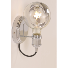 Illuminando TIMIDA con lampadina – Applique, cromo | ELETTROSUD