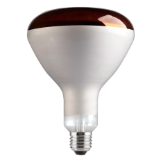Lampada SPOT raggi Infrarossi E27 250W 230V RED per allevamenti di animali