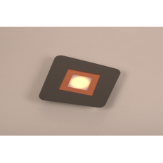 Illuminando DEDALO 1 3000 K – Applique / plafoniera, antracite / foglia rame | ELETTROSUD
