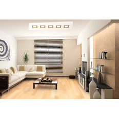 Illuminando DEDALO 5 3000 K – Plafoniera, bianco / sabbia | ELETTROSUD
